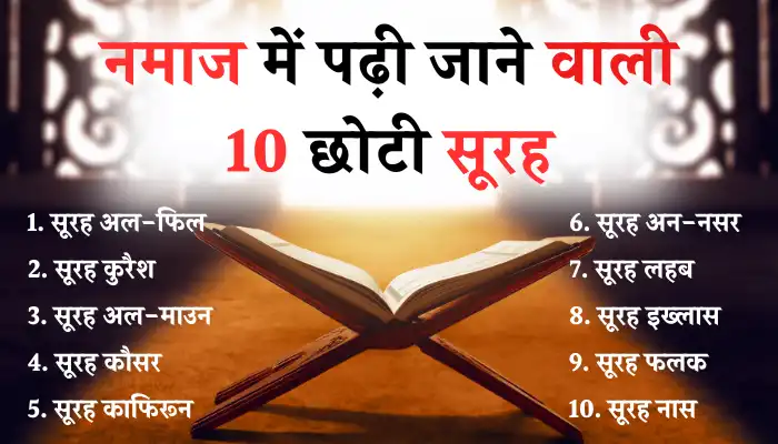 Namaz Me Padhne Wali 10 Chhoti Surah